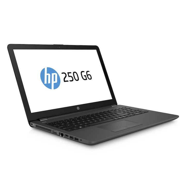 HP 250 G6 8VV31ES 15.6" HD laptop, Intel Core i3-5005U, 4GB RAM, 1000GB HDD, Intel HD Graphics 5500, FreeDOS, Magyar billentyűzet, Fekete