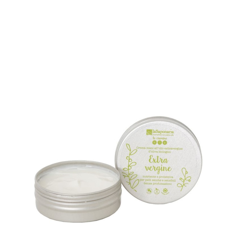 Crema de maini organica, nutritiva cu ulei de masline LaSaponaria 60ml