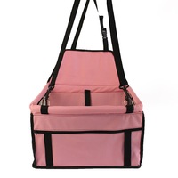Protectie scaun auto, tip cosulet, scaun transportare caini mici/catei, pisici sau alte animale de companie -ROZ