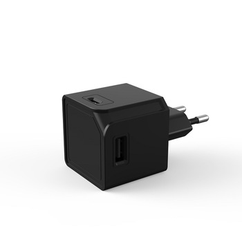 Priza cu 2 porturi USB-A si 2 porturi USB-C, USBcube Original USB A+C, negru Priza cu 2 porturi USB-A si 2 porturi USB-C, USBcube Original USB A+C, negru
