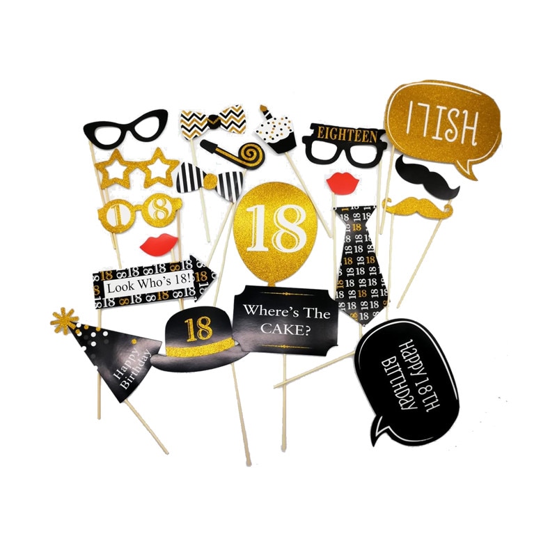 Propsuri Foto, 18 ani, Multicolor, 20 piese, Shop Carnaval