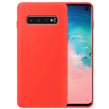 Husa protectie pentru Samsung Galaxy S10, Ultra Slim, Ultra Soft, din silicon cu microfibra la interior, Rosu Husa protectie pentru Samsung Galaxy S10, Ultra Slim, Ultra Soft, din silicon cu microfibra la interior, Rosu