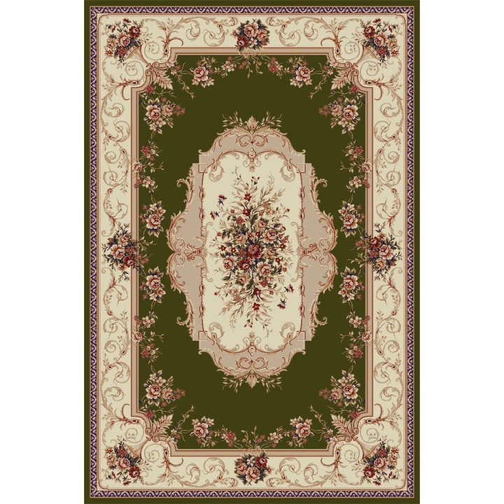 Covor Clasic, Lotos 507, Verde, 200x300 cm, 1800 gr/mp