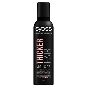 Spuma de par Syoss Thicker Hair cu efect de indesire, 250 ml Spuma de par Syoss Thicker Hair cu efect de indesire, 250 ml