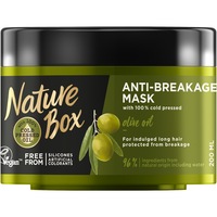 Masca de par anti-rupere Nature Box cu ulei de masline 100% presat la rece, formula vegana, 200 ml