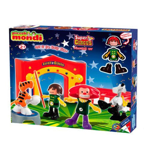 Set Super Circus cu figurine magnetice, Plastwood