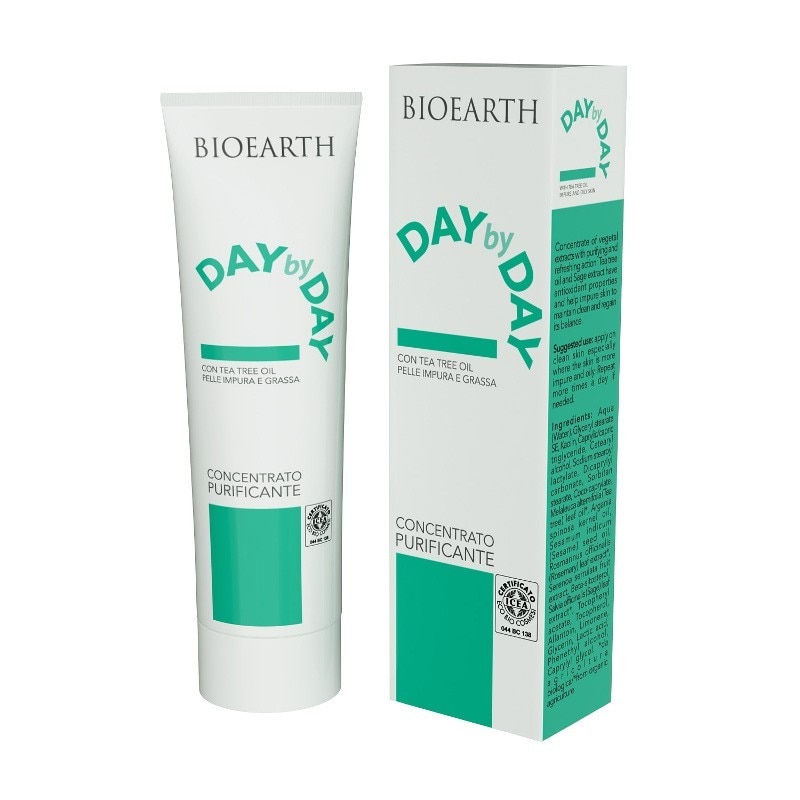 Gel concentrat pentru ten impur si gras Day by Day Bioearth 15ml