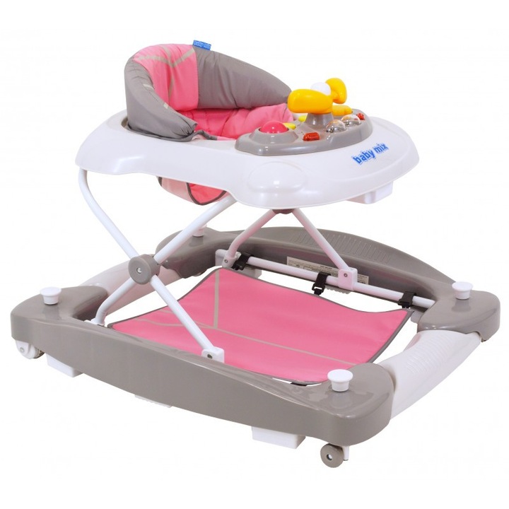 Baby mix hintás bébikomp - Rózsaszín-szürke