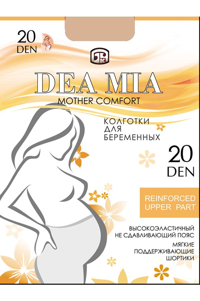 Ciorapi din microfibra pentru gravide Deea Mia, Bchk 1902, 2-S, Natural