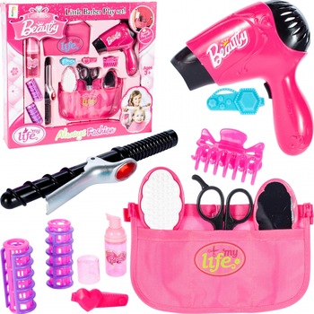 Set complet de Styling pentru fete idealSTORE, BEAUTY FASHION BARBER, Echipat cu 13 accesorii simbolice ce vor difersifica distractia, Kitul sustine invatarea echipamentelor de coafura si a abilitatilor motorii Set complet de Styling pentru fete idealSTORE, BEAUTY FASHION BARBER, Echipat cu 13 accesorii simbolice ce vor difersifica distractia, Kitul sustine invatarea echipamentelor de coafura si a abilitatilor motorii