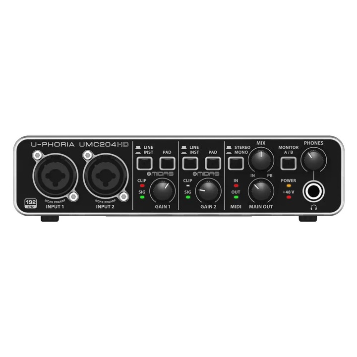 Placa de sunet externa Behringer U-Phoria UMC204HD