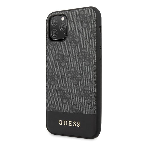 Husa iPhone 11 Pro Guess 4G Stripe Collection Grey