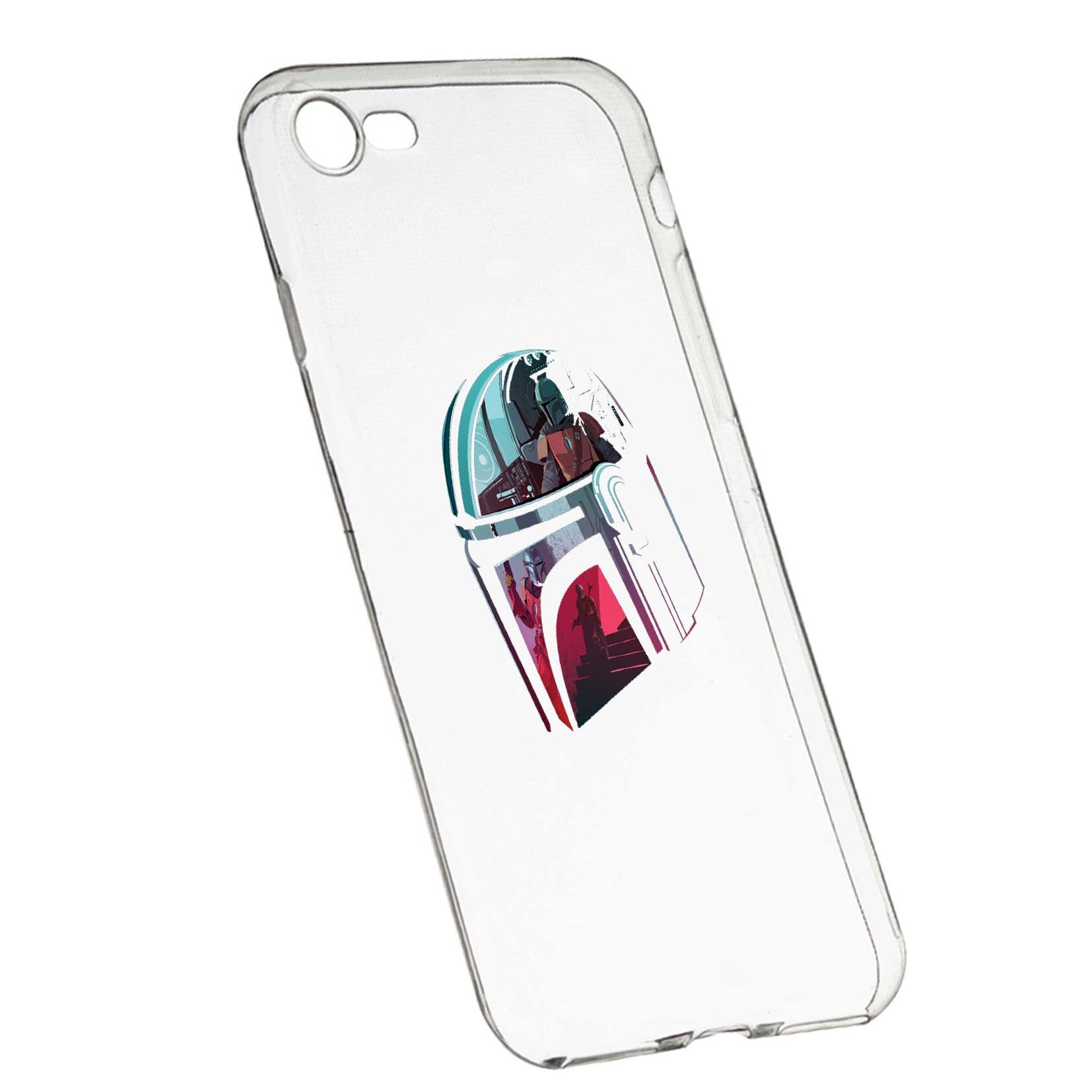 Husa de protectie Star Wars, The Mandalorian pentru Apple iPhone 7 / 8, rezistenta la uzura, anti-alunecare, din silicon Premium, 457