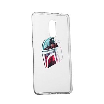 Husa de protectie Star Wars, The Mandalorian pentru LG Q7, rezistenta la uzura, anti-alunecare, din silicon Premium, 457 Husa de protectie Star Wars, The Mandalorian pentru LG Q7, rezistenta la uzura, anti-alunecare, din silicon Premium, 457