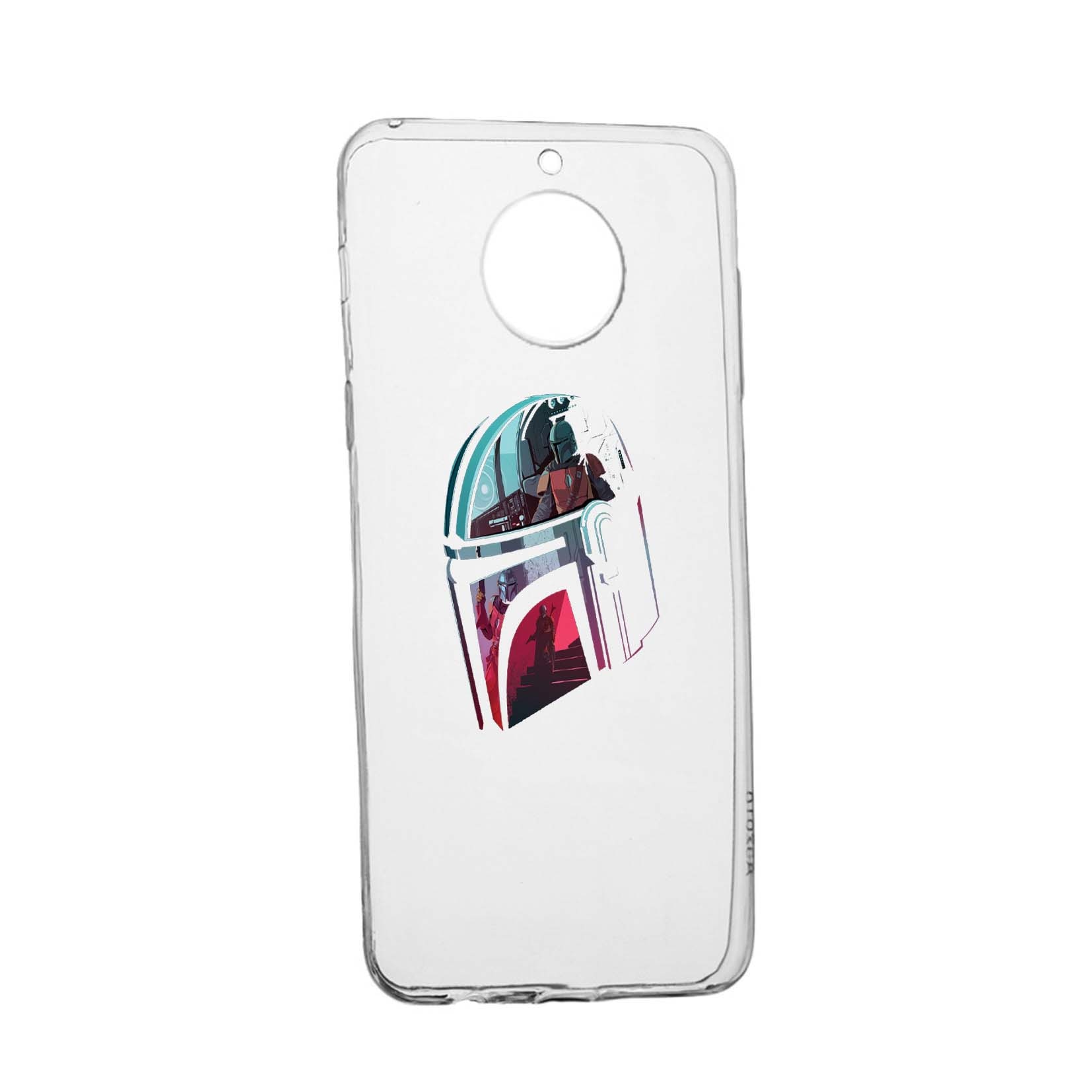 Husa de protectie Star Wars, The Mandalorian pentru Motorola Moto E5 Plus, rezistenta la uzura, anti-alunecare, din silicon Premium, 457