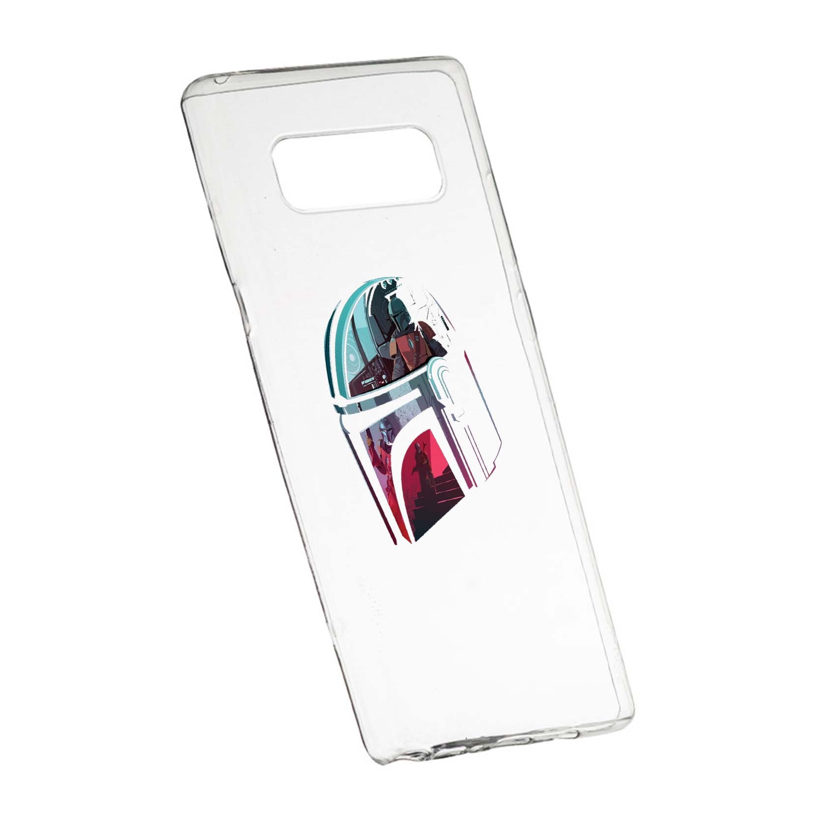 Husa de protectie Star Wars, The Mandalorian pentru Samsung Galaxy Note 8, rezistenta la uzura, anti-alunecare, din silicon Premium, 457