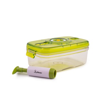 Caserola de vidare cu pompa manuala, Luigi Ferrero, Model VC-056, 2 L, Multicolor Caserola de vidare cu pompa manuala, Luigi Ferrero, Model VC-056, 2 L, Multicolor