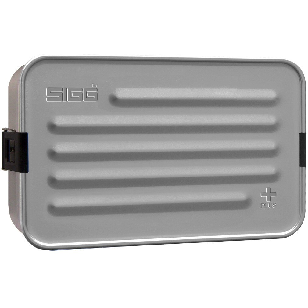 Cutie SIGG din aluminiu pentru alimente Plus, L (23 x 14.5 x 6 cm), argintie