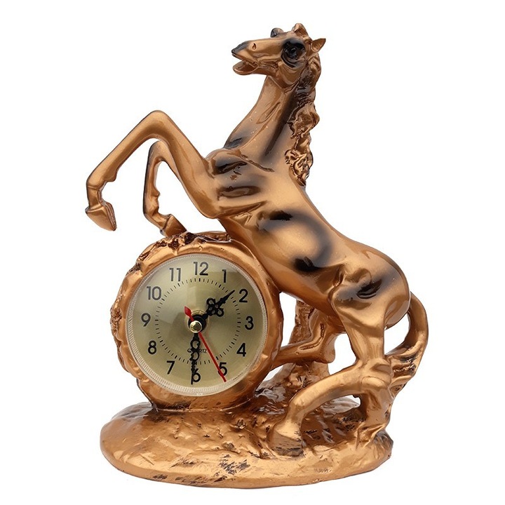 Настолен часовник с форма на кон, 22 см, 356G