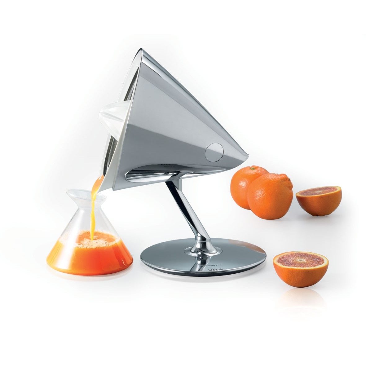 Storcator citrice, Casa Bugatti,Vita Juicer, italian design, 80 W, 90-95 RPM, 0.6 litri, argintiu