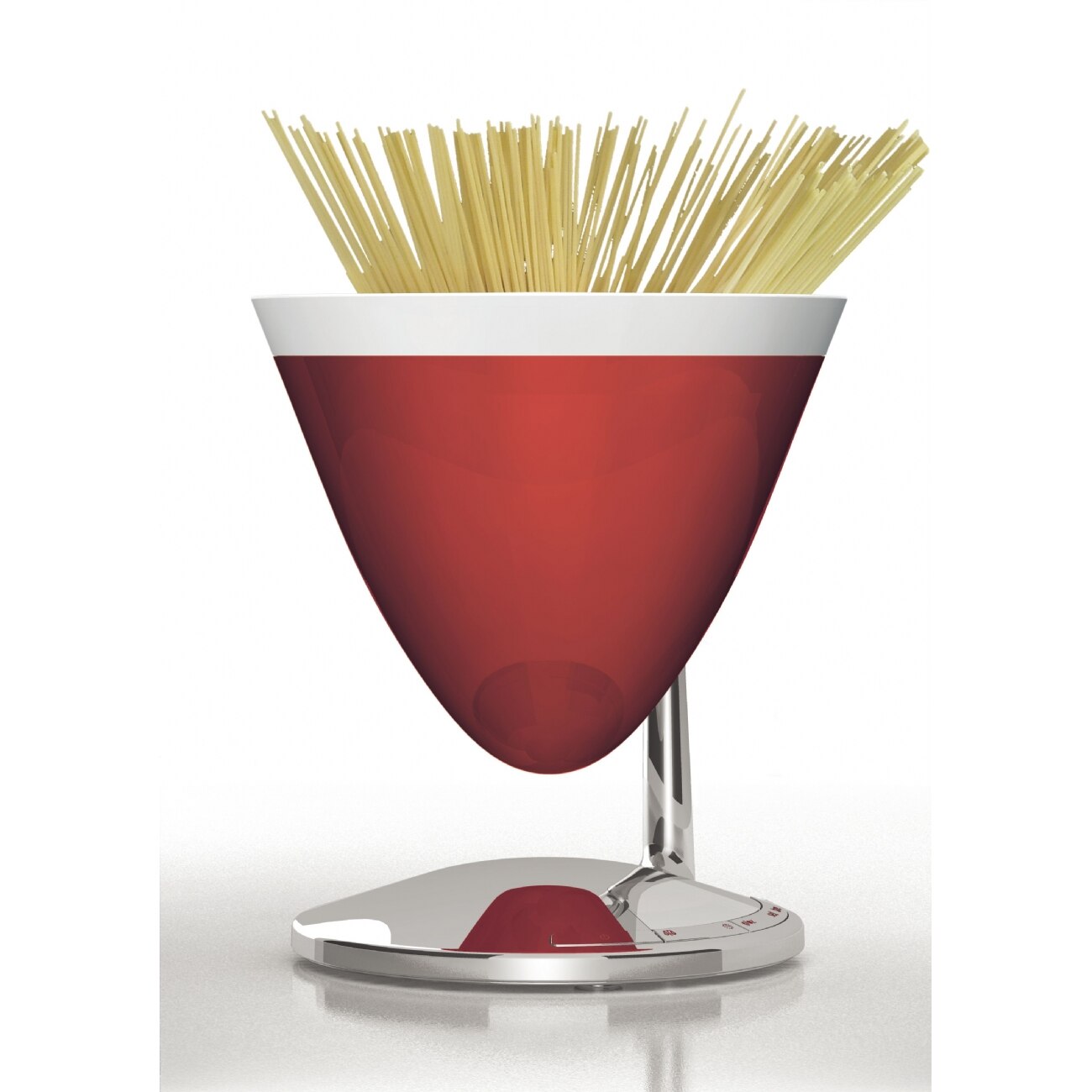 Cantar de Bucatarie cu Timer, Casa Bugatti Uma Scale 2in1, Rosu, cu display LED