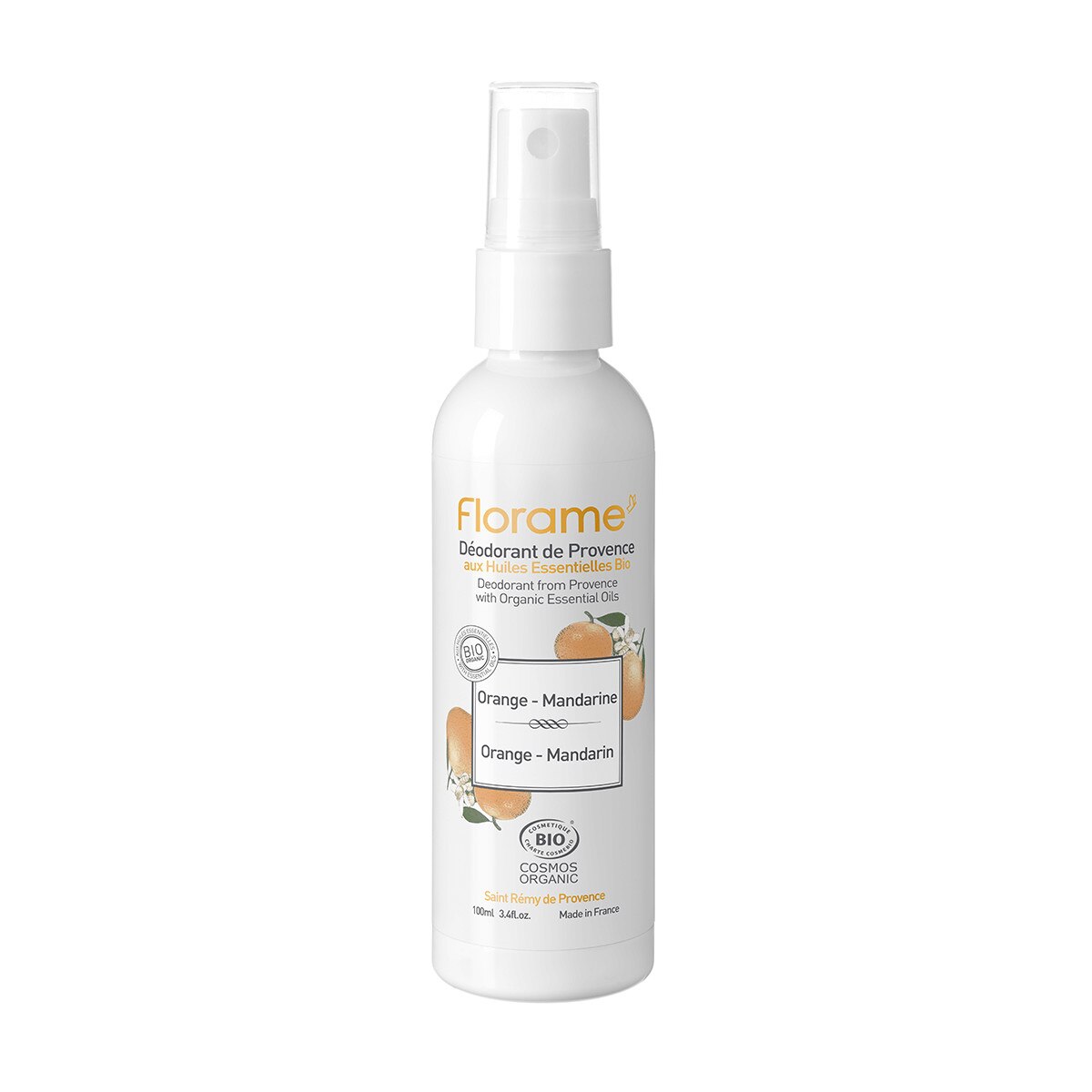 Deodorant spray portocala-mandarina bio, 100ml