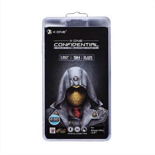 Sticla securizata X-One Full Cover Extra Strong Privacy - Apple iPhone 11 Pro Max (full glue) tempered glass 9H