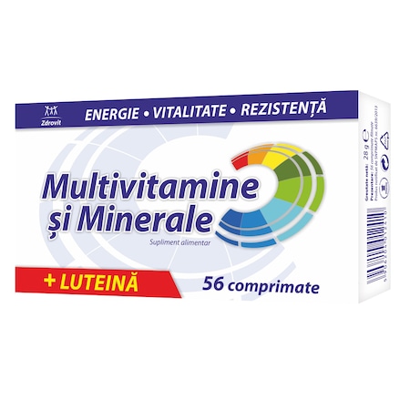 Multivitamine + Minerale, Zdrovit, 56 comprimate