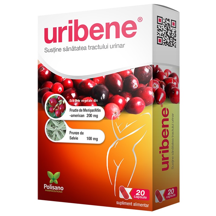 Supliment alimentar Uribene, 20 capsule
