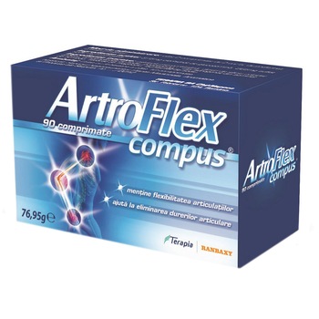 Supiment alimentar ArtroFlex compus, Terapia, 90 comprimate Supiment alimentar ArtroFlex compus, Terapia, 90 comprimate