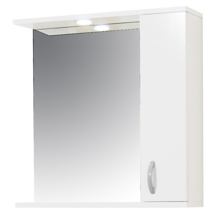 Огледало за баня Badenmob Promo 50, Бял, 50 см, Енергиен клас D