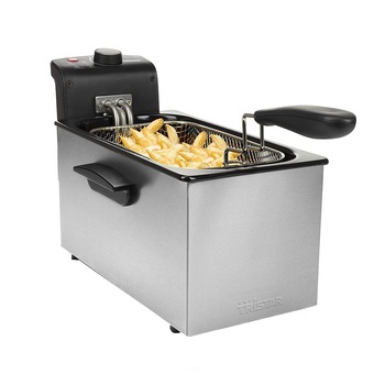 Friteuza Tristar FR-6946, 2000 W, Termostat reglabil, Setare temperatura intre 130-190 C, Capacitate 3 litri, Inox Friteuza Tristar FR-6946, 2000 W, Termostat reglabil, Setare temperatura intre 130-190 C, Capacitate 3 litri, Inox