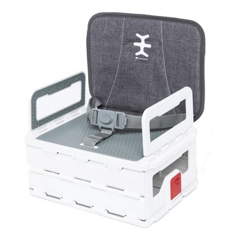 Scaun de masa ultra-pliabil, Nikidom Flat Pack Booster, Gri, portabil, 6-36 luni Scaun de masa ultra-pliabil, Nikidom Flat Pack Booster, Gri, portabil, 6-36 luni