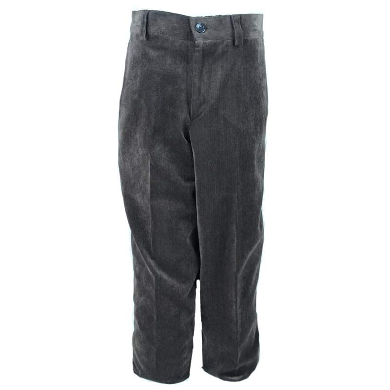 Pantaloni eleganti de catifea, baieti, NN, uni, Maro