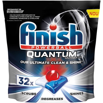 Detergent de vase capsule Finish Quantum Ultimate, 32 buc Detergent de vase capsule Finish Quantum Ultimate, 32 buc