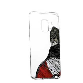 Husa de protectie Vikingii Rollo Movie, pentru Samsung Galaxy J4 2018, rezistenta la uzura, anti-alunecare, din silicon Premium, 454 Husa de protectie Vikingii Rollo Movie, pentru Samsung Galaxy J4 2018, rezistenta la uzura, anti-alunecare, din silicon Premium, 454