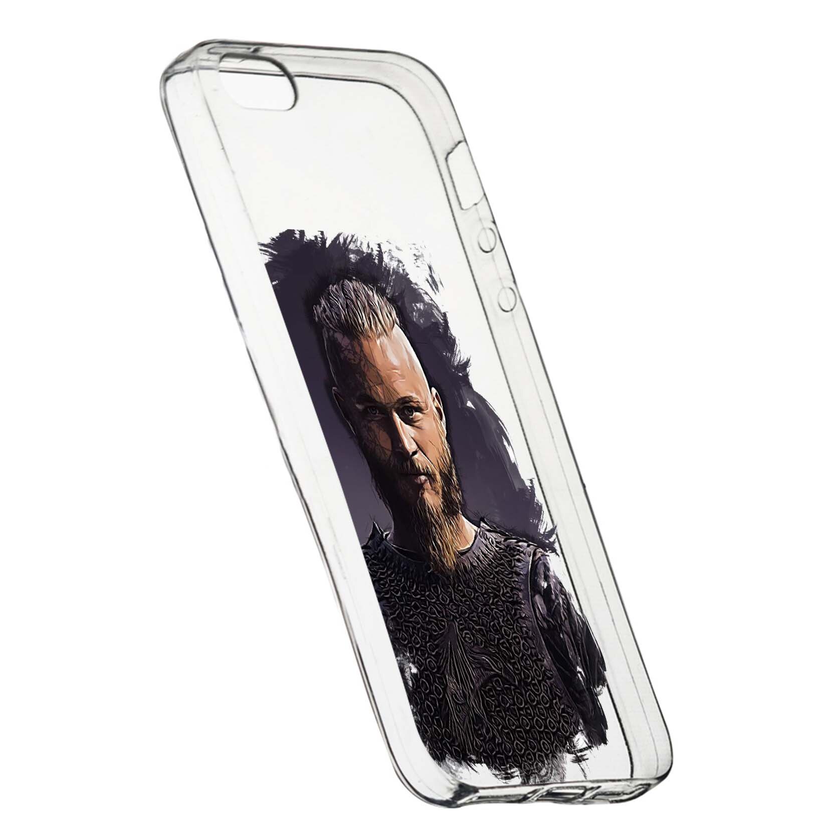 Husa de protectie Vikingii Ragnar Lothbrok Movie, pentru Apple iPhone 5 / 5S / SE, rezistenta la uzura, anti-alunecare, din silicon Premium, 452