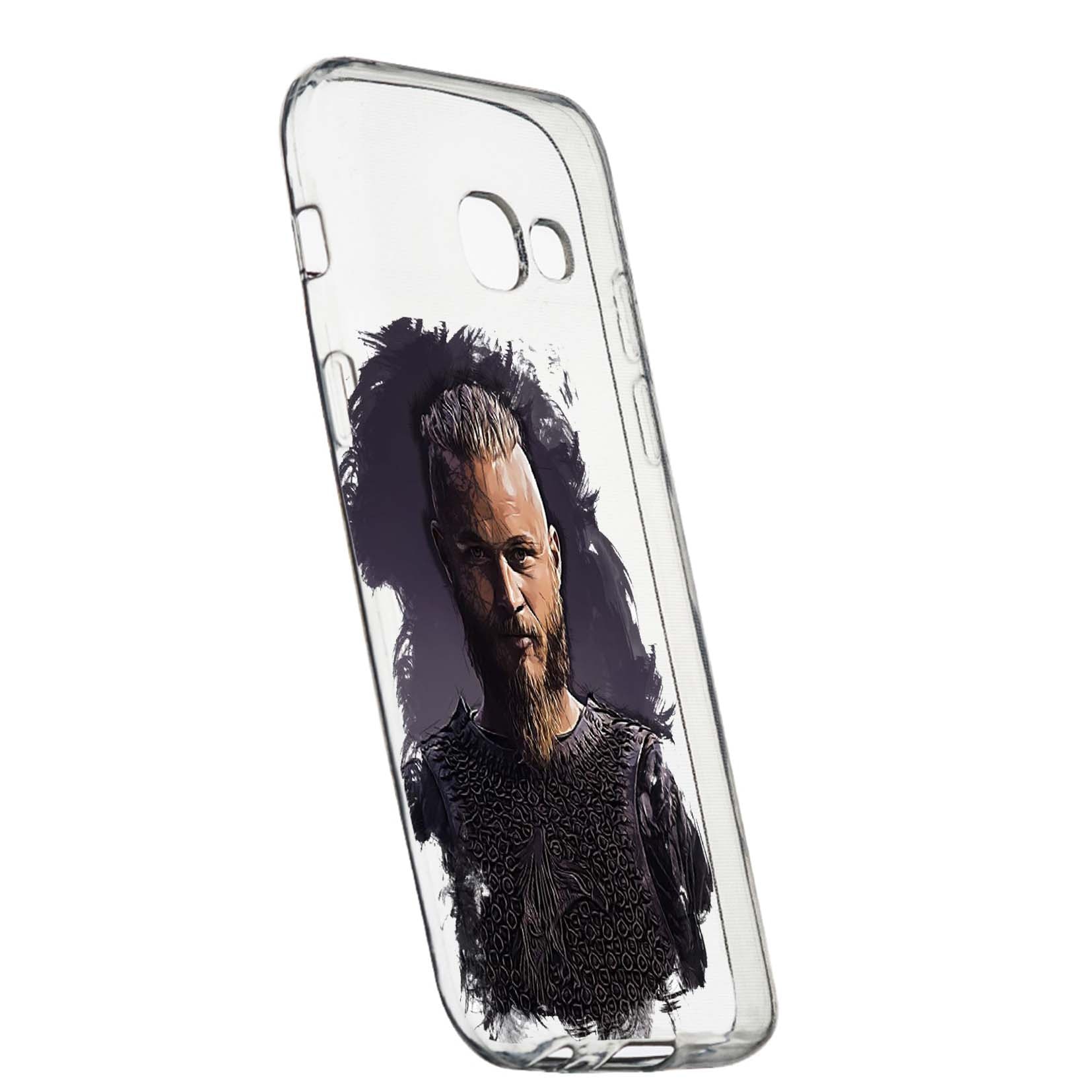 Husa de protectie Vikingii Ragnar Lothbrok Movie, pentru Samsung Galaxy J4 Plus 2018, rezistenta la uzura, anti-alunecare, din silicon Premium, 452