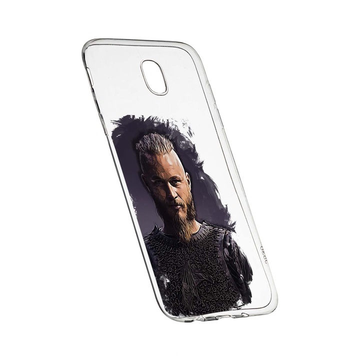 Husa de protectie Vikingii Ragnar Lothbrok Movie, pentru Samsung Galaxy J7 2017, rezistenta la uzura, anti-alunecare, din silicon Premium, 452
