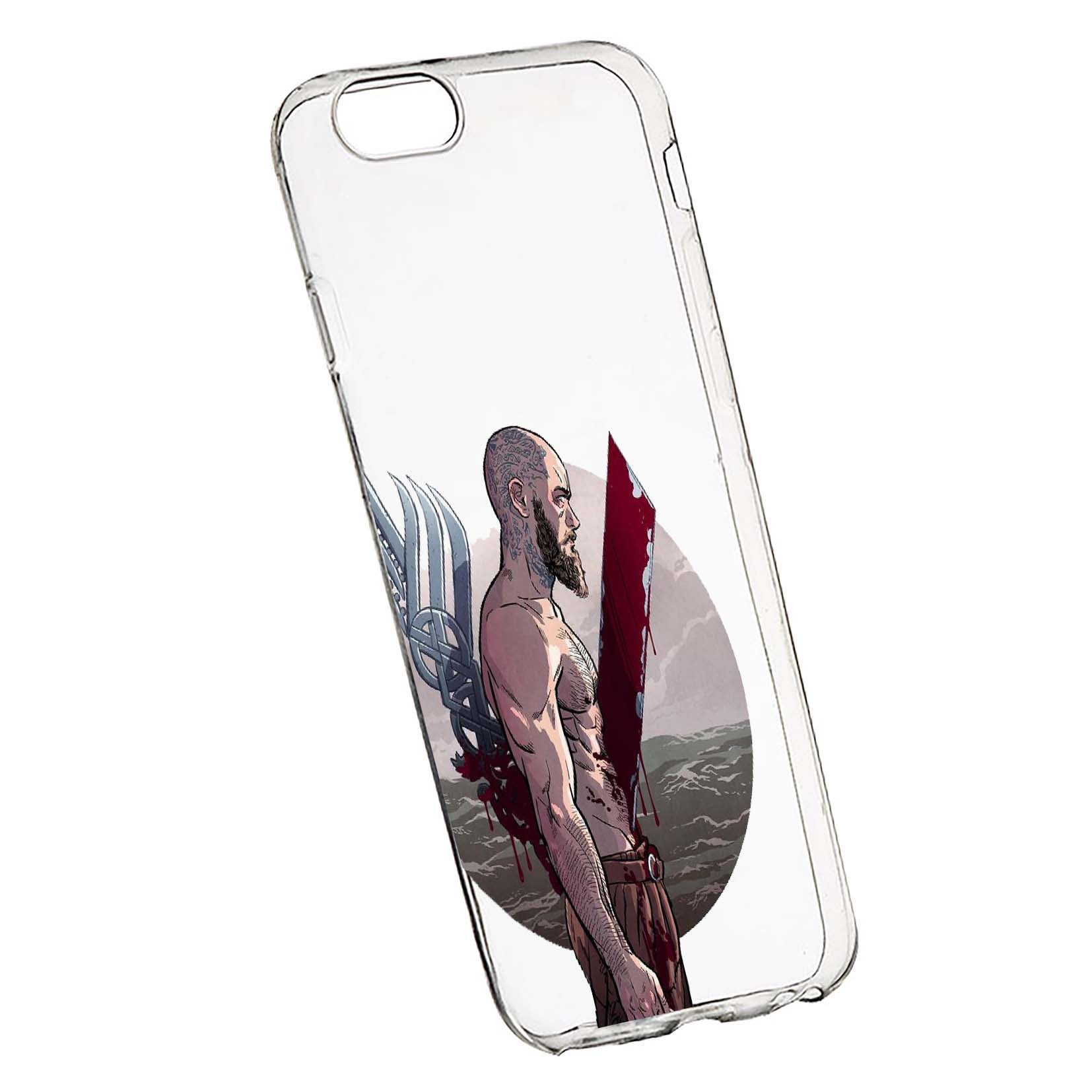 Husa de protectie Vikingii Ragnar Lothbrok Movie, pentru Apple iPhone 6 Plus / 6S Plus, rezistenta la uzura, anti-alunecare, din silicon Premium, 455