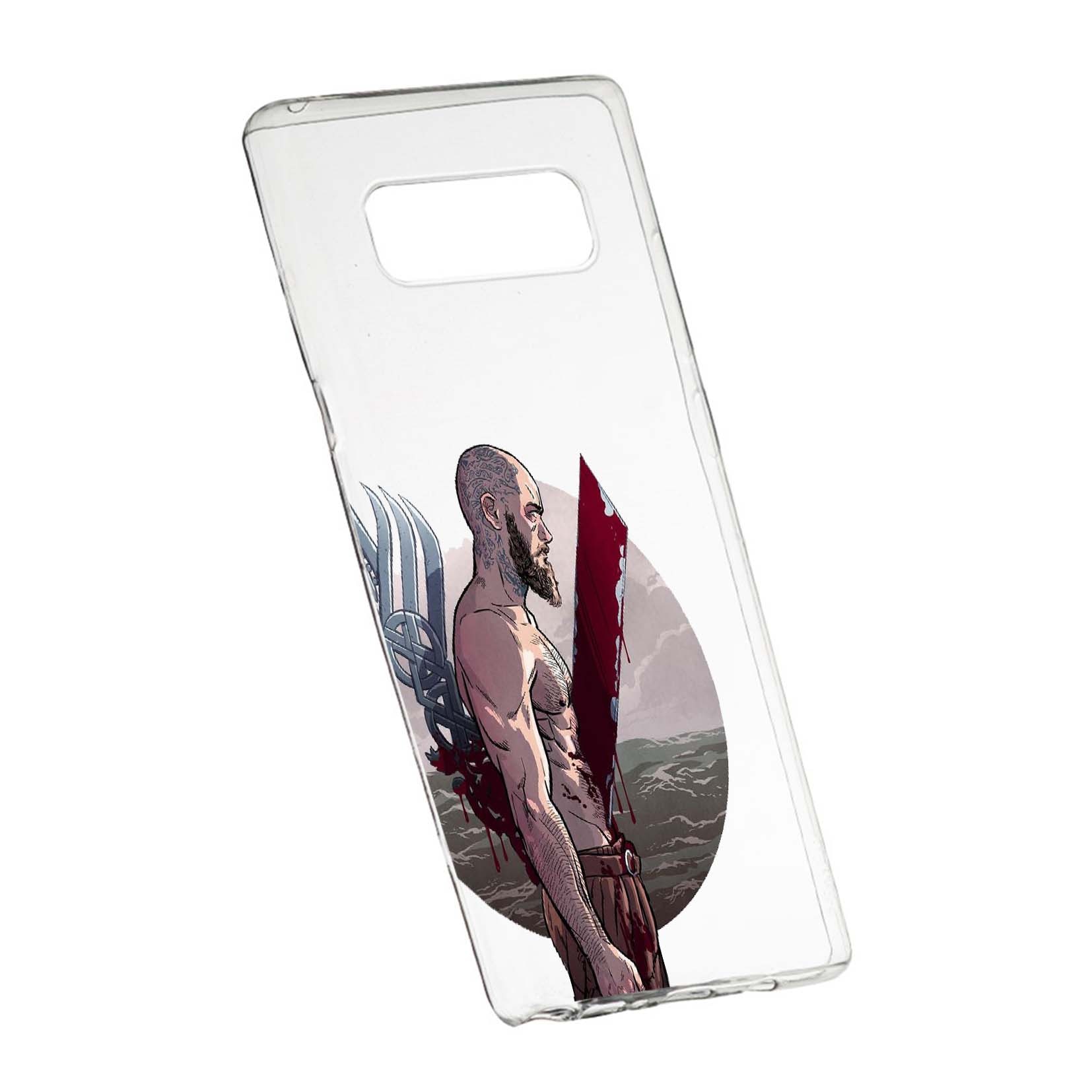 Husa de protectie Vikingii Ragnar Lothbrok Movie, pentru Samsung Galaxy Note 9, rezistenta la uzura, anti-alunecare, din silicon Premium, 455