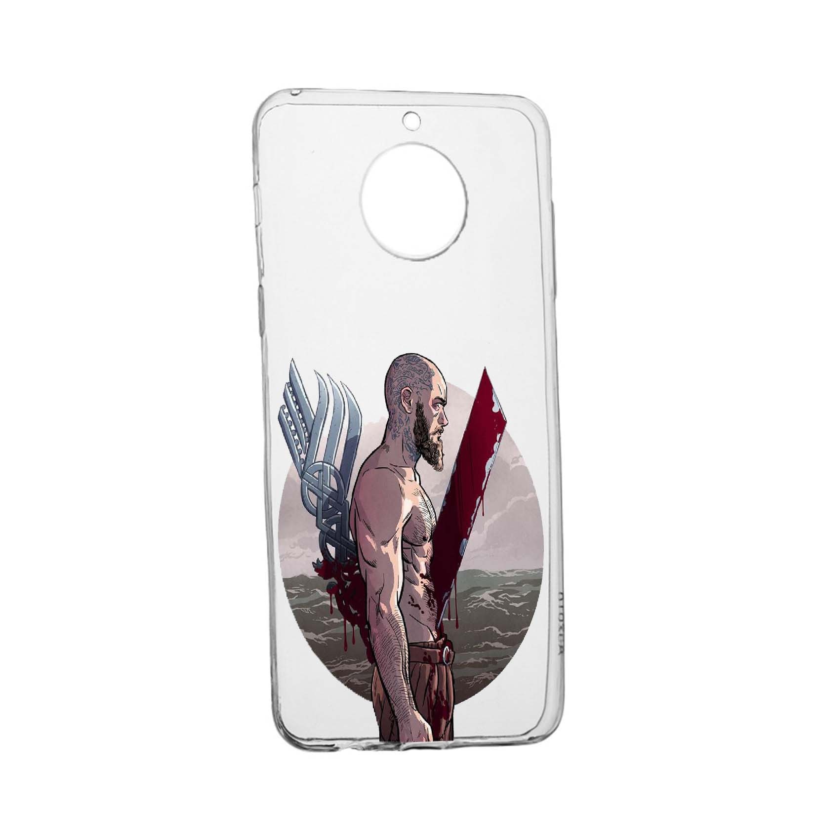 Husa de protectie Vikingii Ragnar Lothbrok Movie, pentru Motorola Moto G7 Power, rezistenta la uzura, anti-alunecare, din silicon Premium, 455