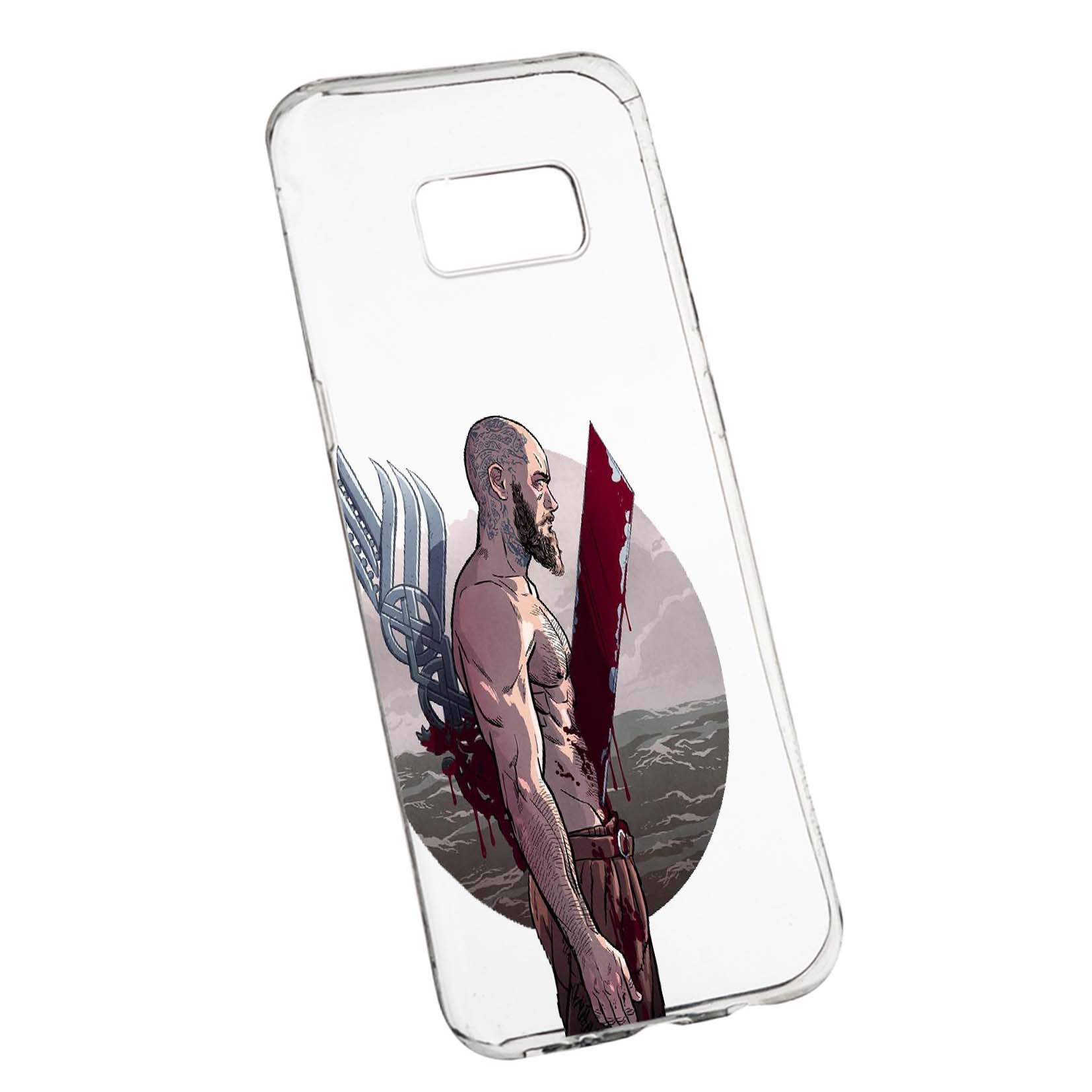 Husa de protectie Vikingii Ragnar Lothbrok Movie, pentru Samsung Galaxy S8 Plus, rezistenta la uzura, anti-alunecare, din silicon Premium, 455