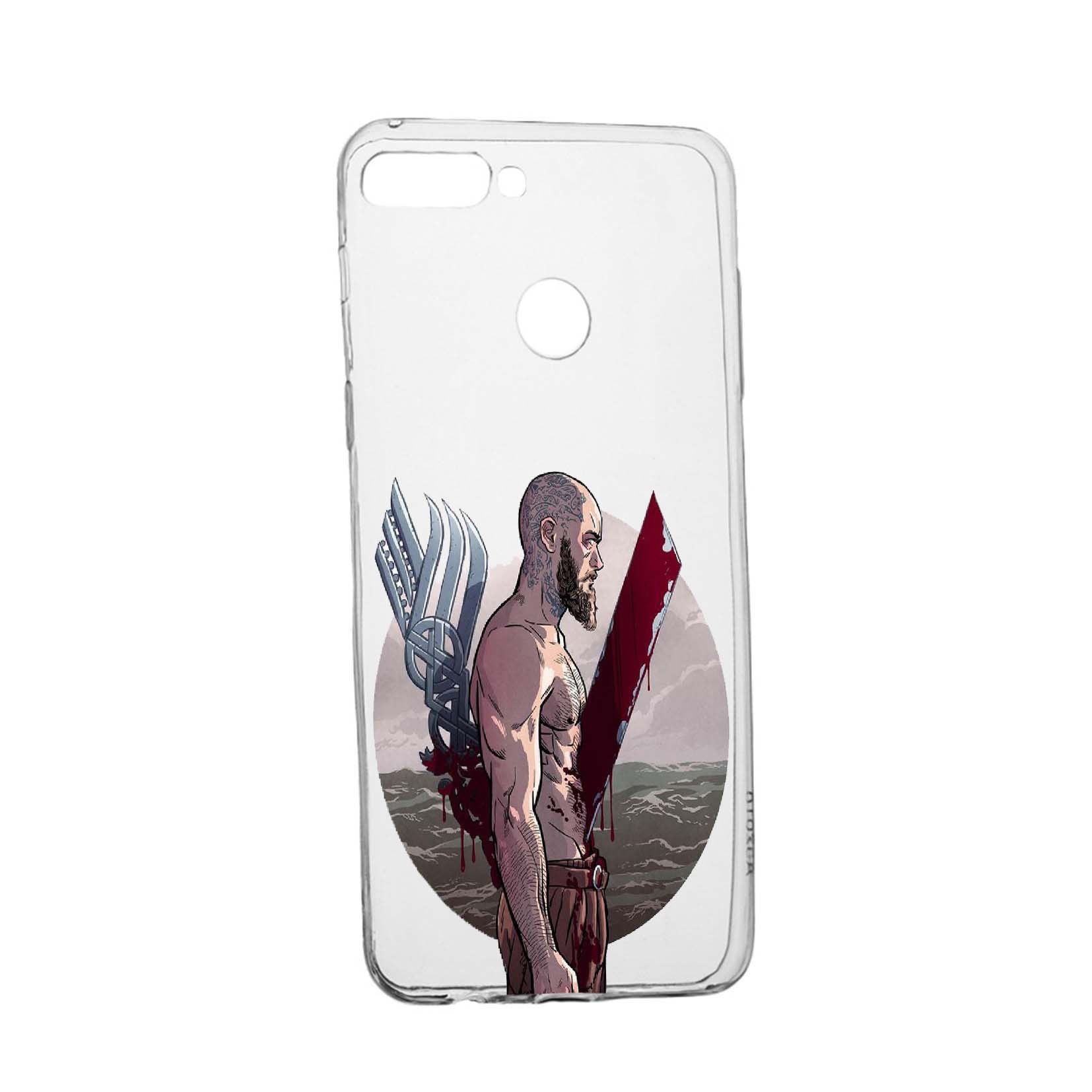 Husa de protectie Vikingii Ragnar Lothbrok Movie, pentru Xiaomi Redmi Note 7, rezistenta la uzura, anti-alunecare, din silicon Premium, 455