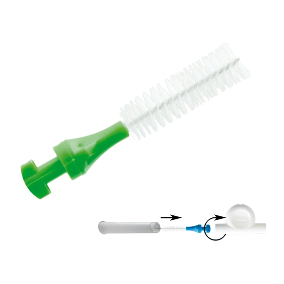 Periute interdentare Paro Isola F Medium, 5 mm, cilindrice, Verde, 5 buc