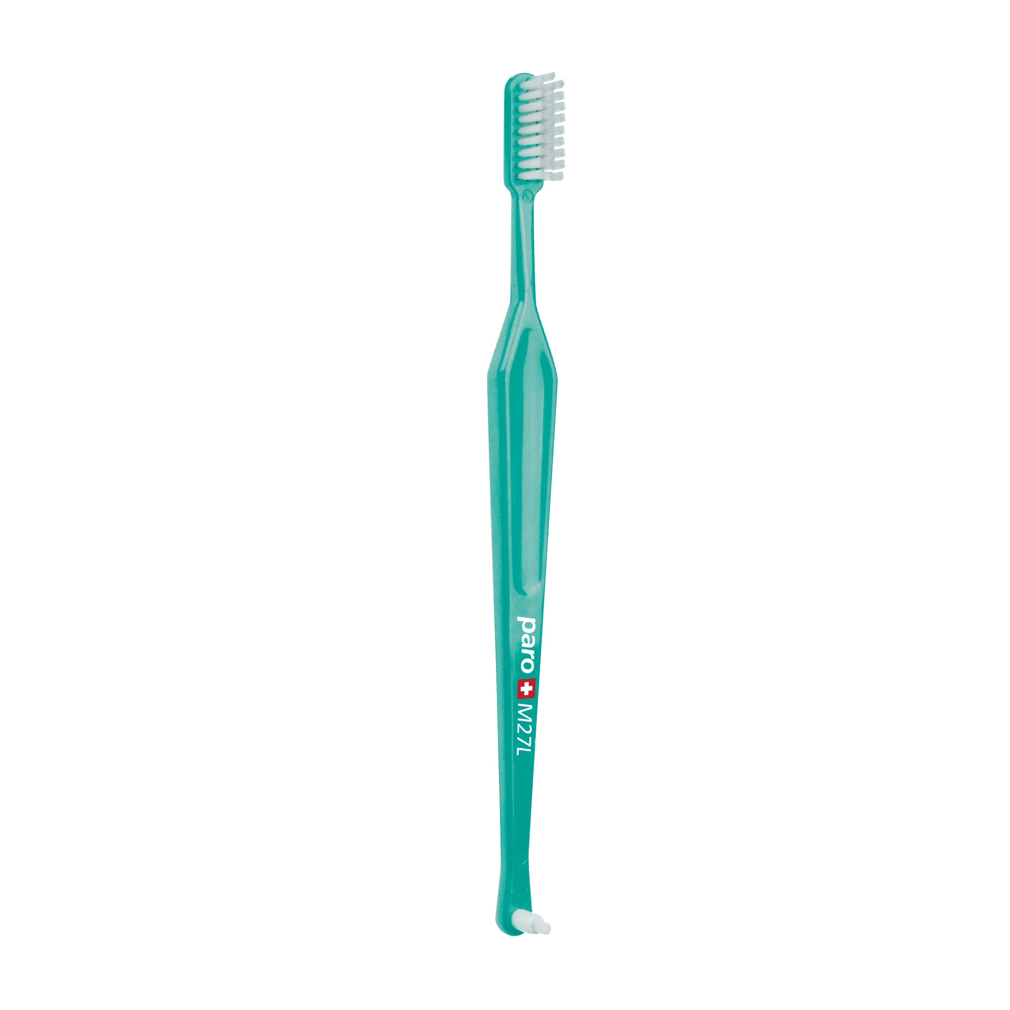 Periuta de dinti Paro M27L Medium, cu cap pentru interspatii, Turcoaz