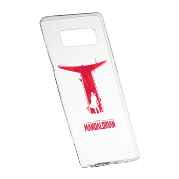 Husa de protectie Star Wars, The Mandalorian pentru Samsung Galaxy Note 8, rezistenta la uzura, anti-alunecare, din silicon Premium, 458 Husa de protectie Star Wars, The Mandalorian pentru Samsung Galaxy Note 8, rezistenta la uzura, anti-alunecare, din silicon Premium, 458