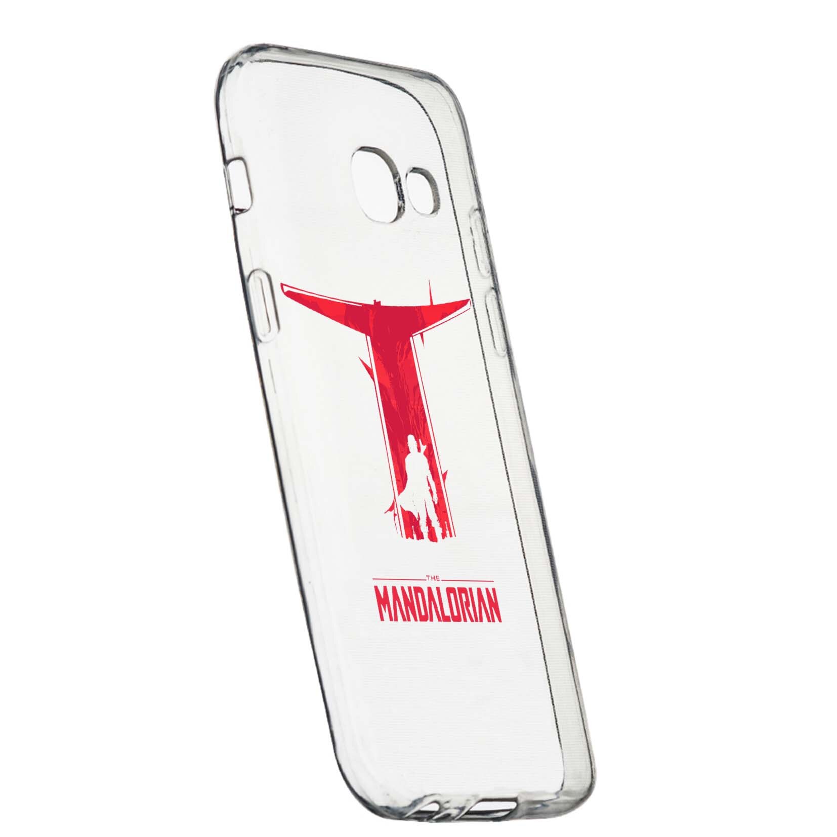 Husa de protectie Star Wars, The Mandalorian pentru Samsung Galaxy J4 Plus 2018, rezistenta la uzura, anti-alunecare, din silicon Premium, 458