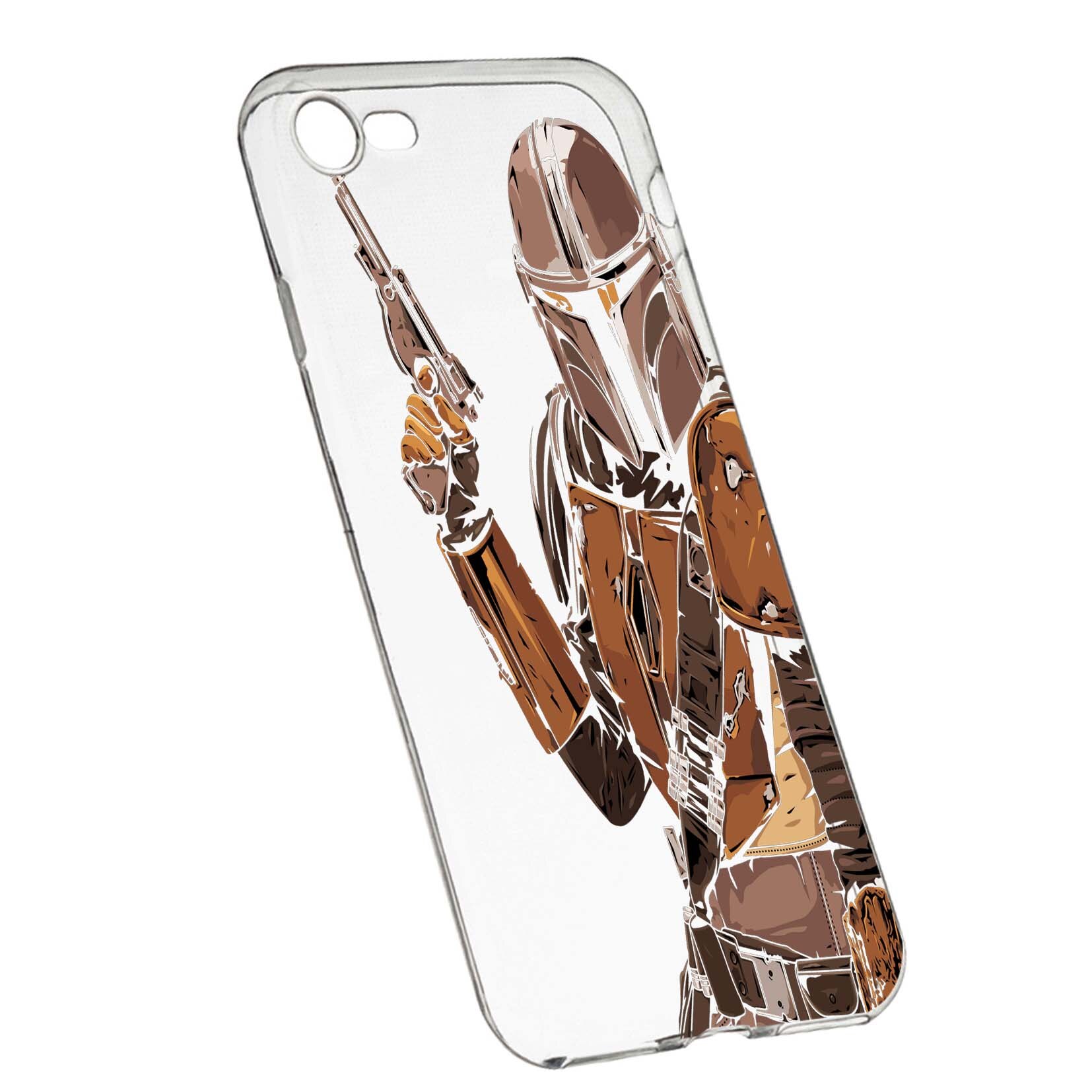 Husa de protectie Star Wars, The Mandalorian pentru Apple iPhone 6 / 6S, rezistenta la uzura, anti-alunecare, din silicon Premium, 459