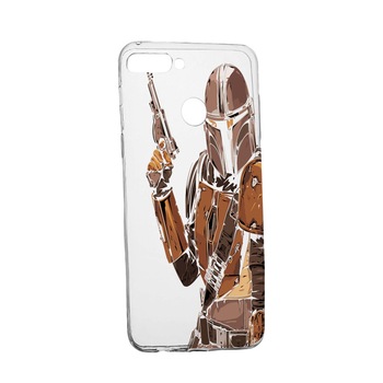 Husa de protectie Star Wars, The Mandalorian pentru Xiaomi Redmi Note 7, rezistenta la uzura, anti-alunecare, din silicon Premium, 459 Husa de protectie Star Wars, The Mandalorian pentru Xiaomi Redmi Note 7, rezistenta la uzura, anti-alunecare, din silicon Premium, 459